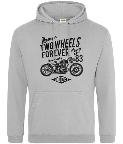 Sweat à capuche AWDis College - Two Wheels Forever Black