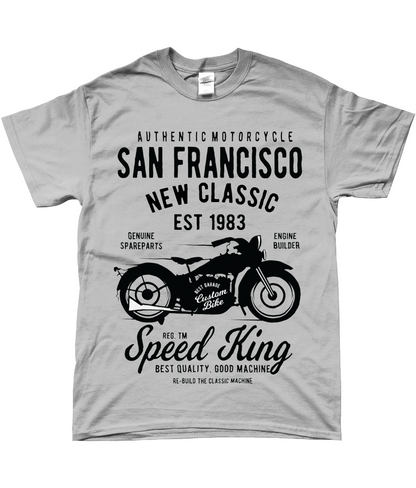 Moto de San Francisco - T-shirt Gildan SoftStyle® Ringspun