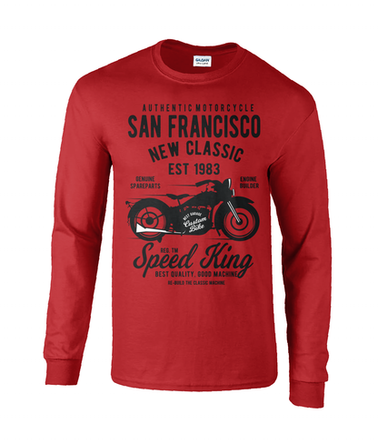 San Francisco Motorcycle - Langärmliges T-Shirt aus Ultra-Baumwolle