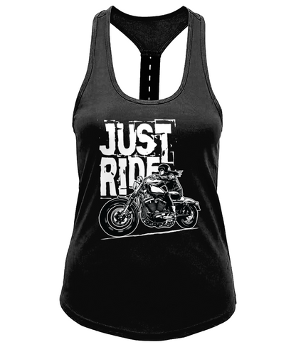 Biker Girl White - TR027 Women's TriDri® Performance Strap Back Vest