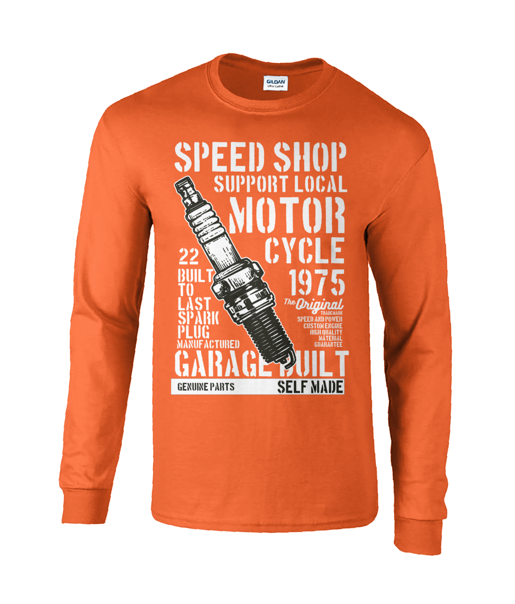 Speed ​​Shop - Langarm-T-Shirt aus Ultra-Baumwolle