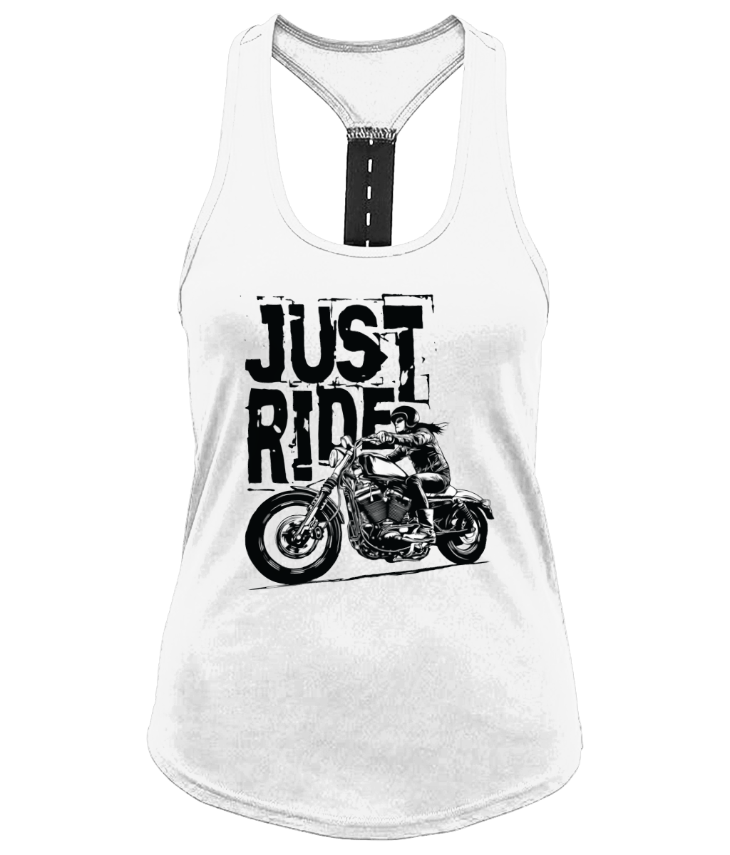 Biker Girl Black - TR027 Women's TriDri® Performance Strap Back Vest