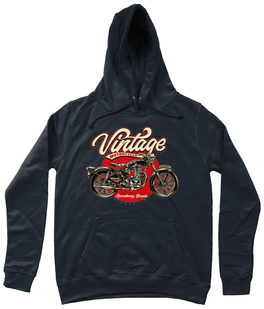 Vintage Motorrad - AWDis Girlie College Hoodie