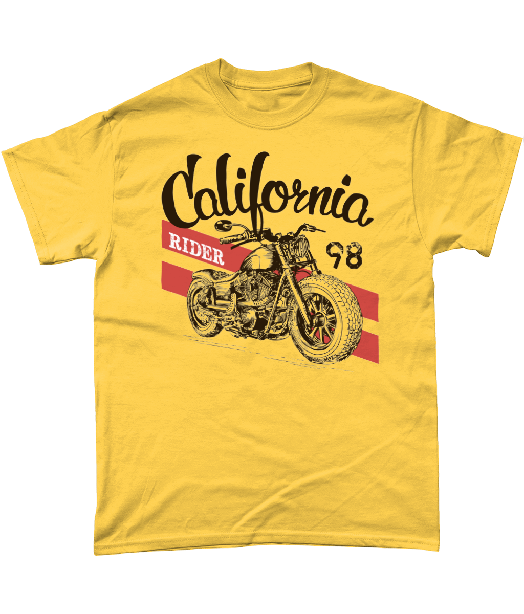 California Rider - Gildan Heavy Cotton T-Shirt - Vitesse T-Shirts UK