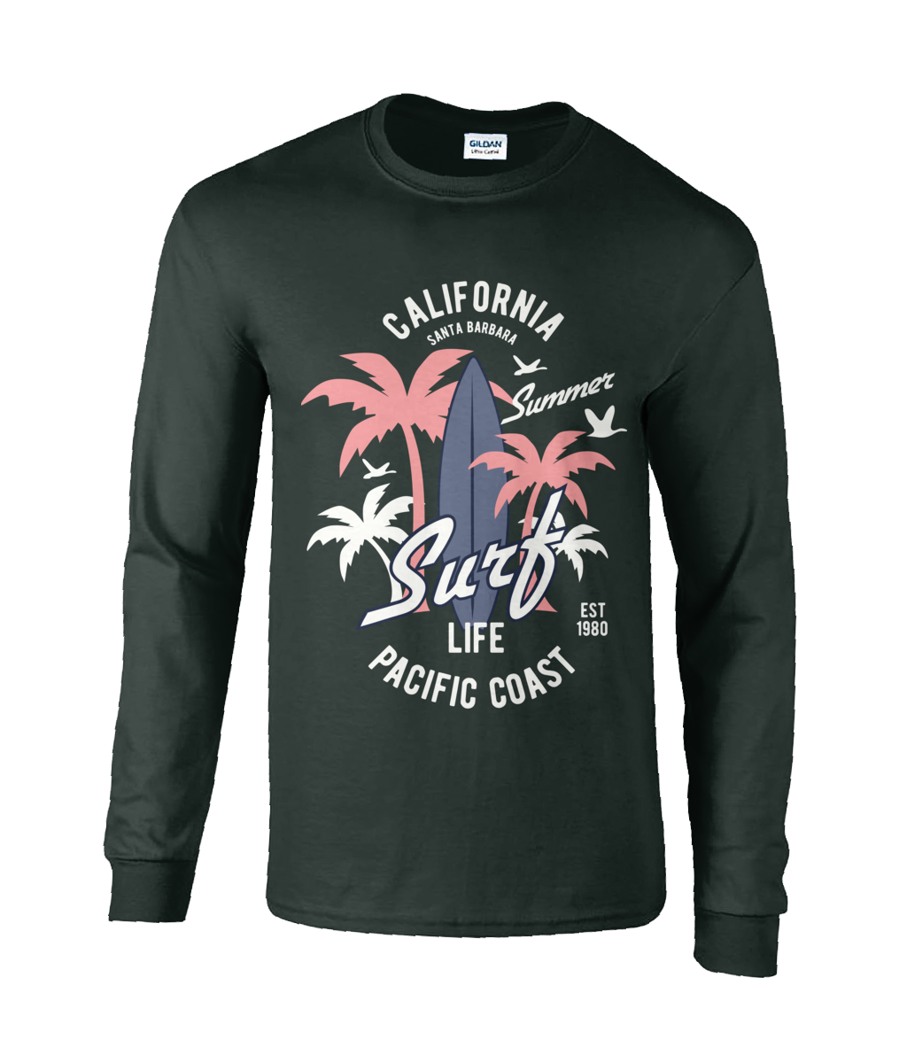 California Surf - Langarm-T-Shirt aus Ultra Cotton®