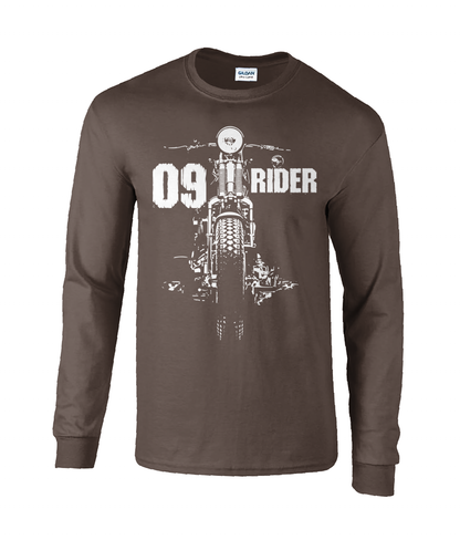 09 Rider - Langarm-T-Shirt aus Ultra-Baumwolle