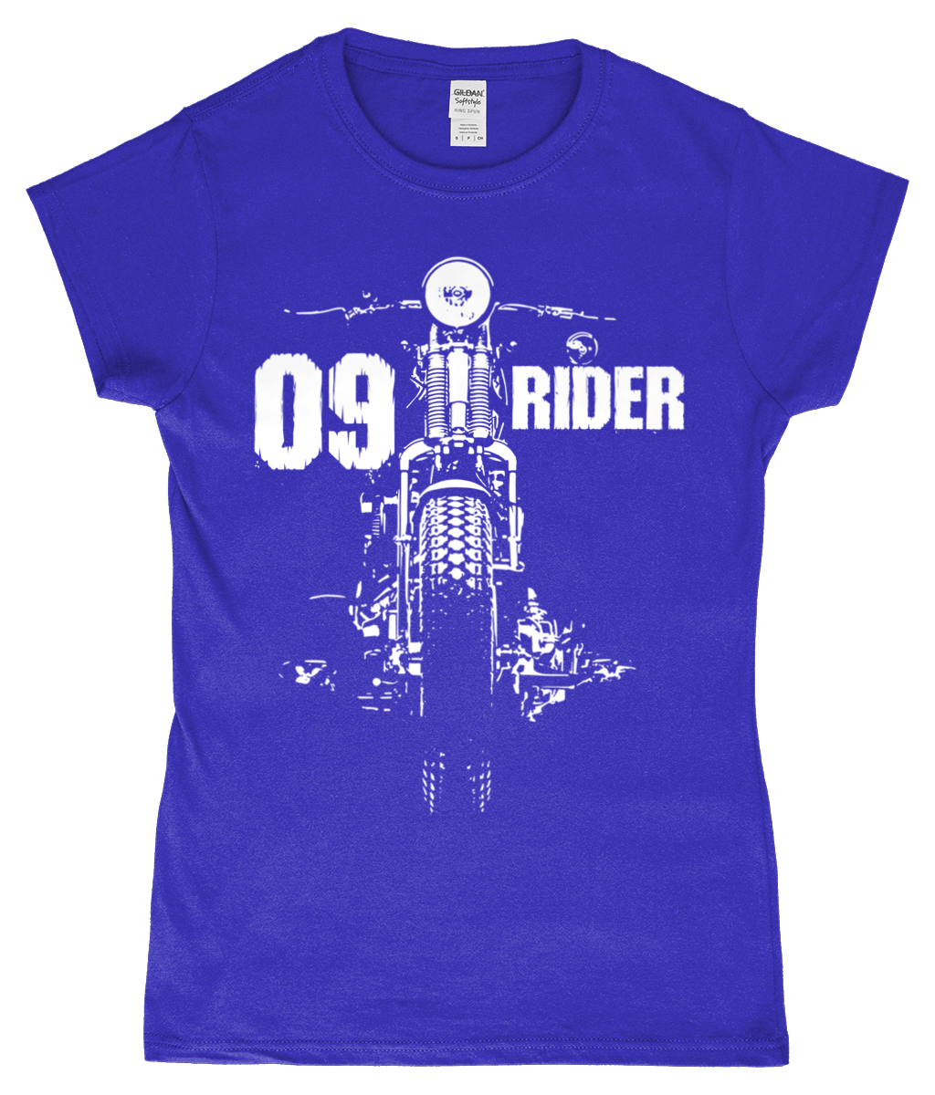 09 Rider - Gildan SoftStyle® Ladies Fitted Ringspun T-Shirt - Vitesse T-Shirts UK