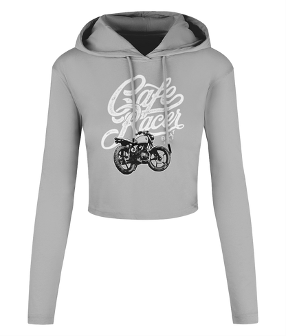 Cafe Racer Factory - Women's Cropped Hooded T-shirt