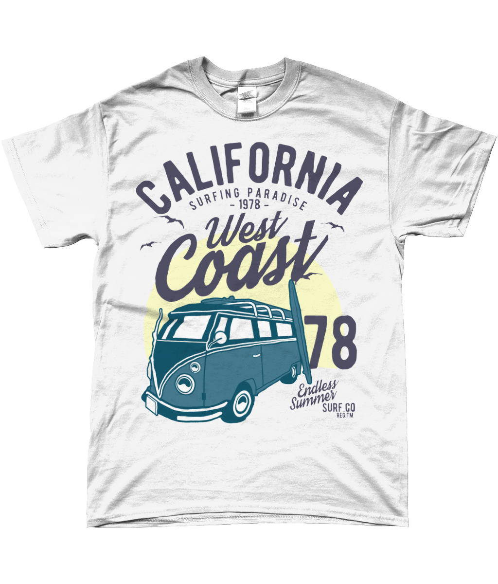 California West Coast v2 - Gildan SoftStyle® Ringspun T-Shirt