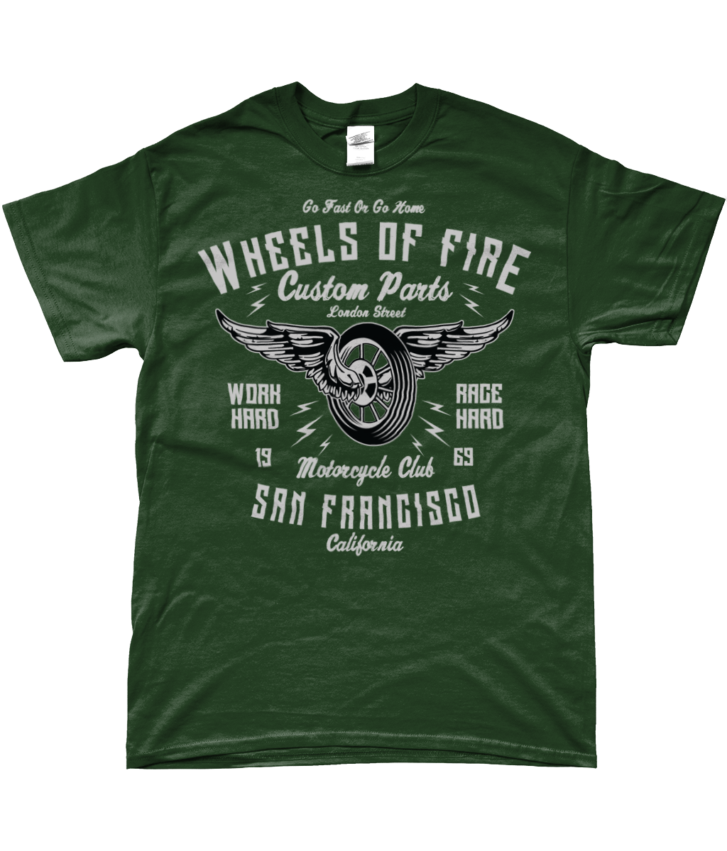 Wheels Of Fire - SoftStyle Ringspun T-Shirt - Vitesse T-Shirts UK