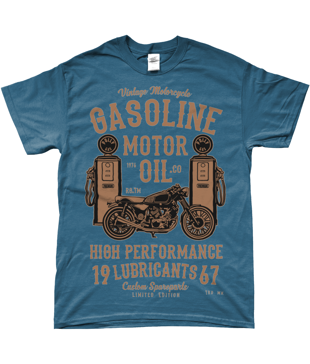 Gasoline Motor Oil - SoftStyle Ringspun T-Shirt