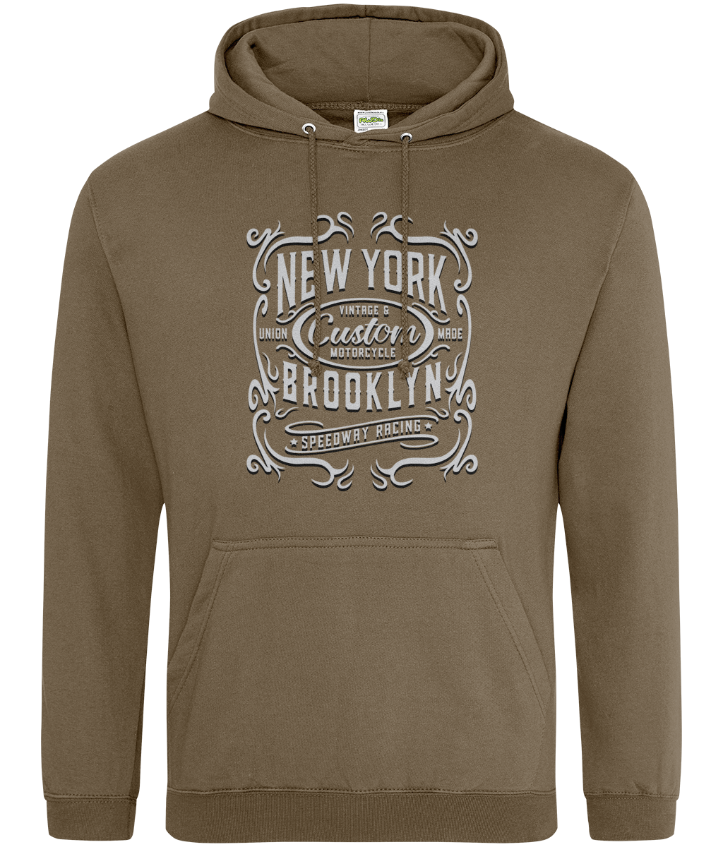 New York Motorcycle - AWDis College Hoodie