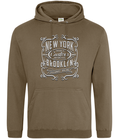 New York Motorcycle - AWDis College Hoodie