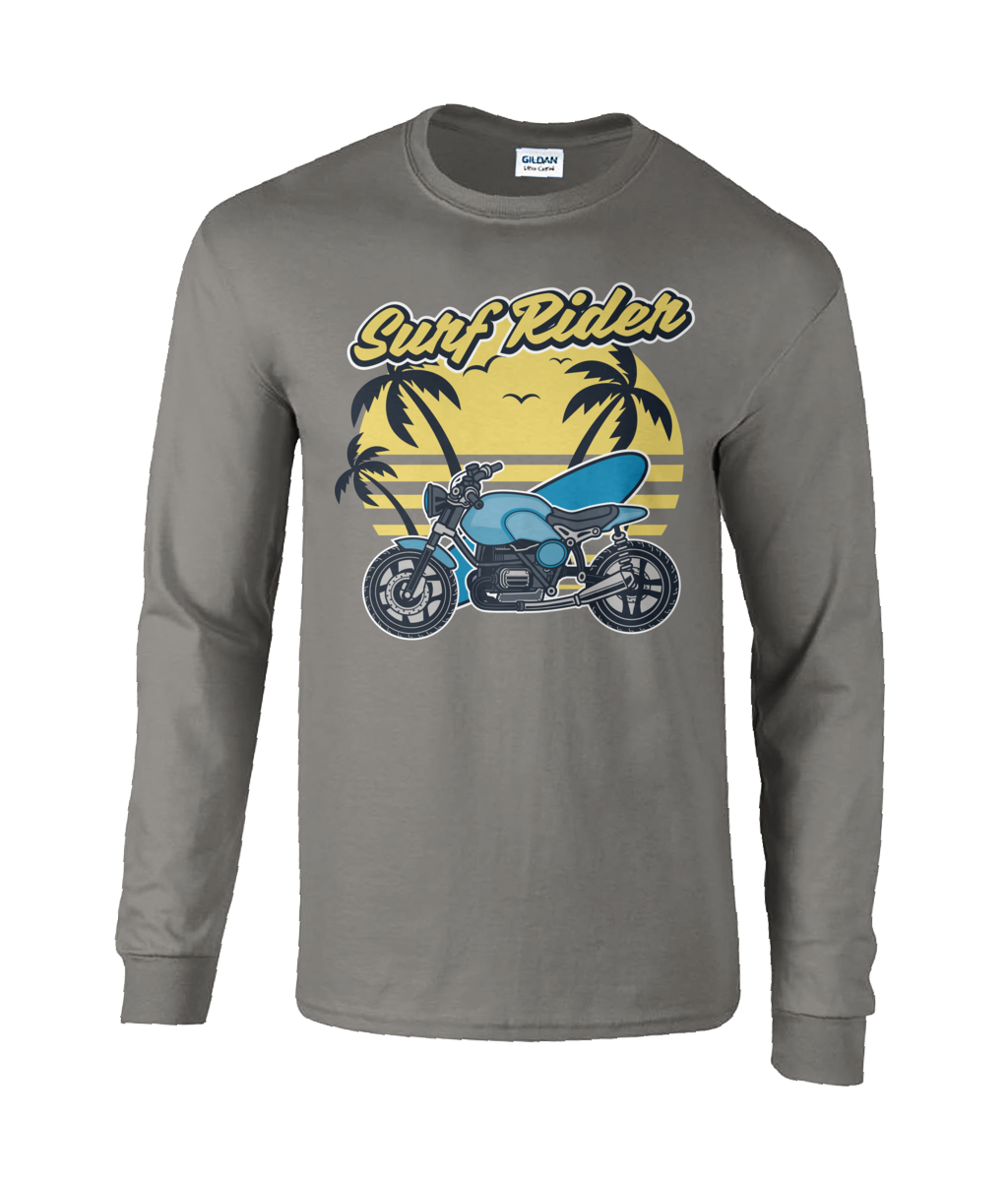 Surf Rider - Langärmliges T-Shirt aus Ultra-Baumwolle