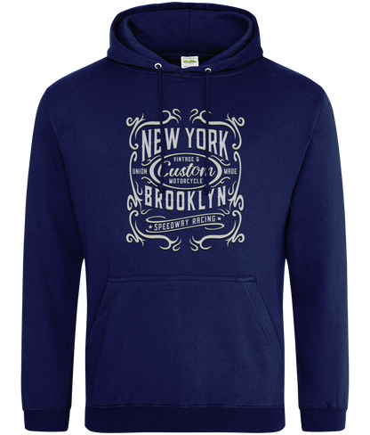 New York Motorcycle - AWDis College Hoodie