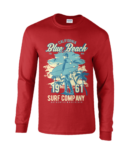 Blue Beach - T-shirt à manches longues en coton ultra