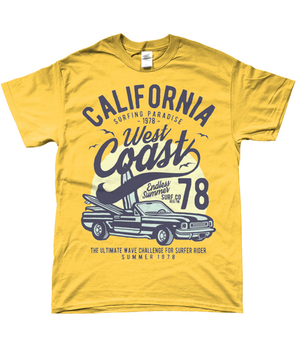 California West Coast - SoftStyle Ringspun T-Shirt