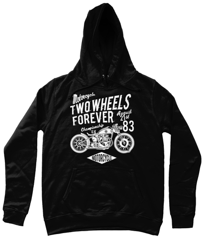 Two Wheels Forever Weiß - AWDis Girlie College Hoodie