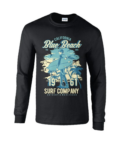 Blue Beach - T-shirt à manches longues en coton ultra