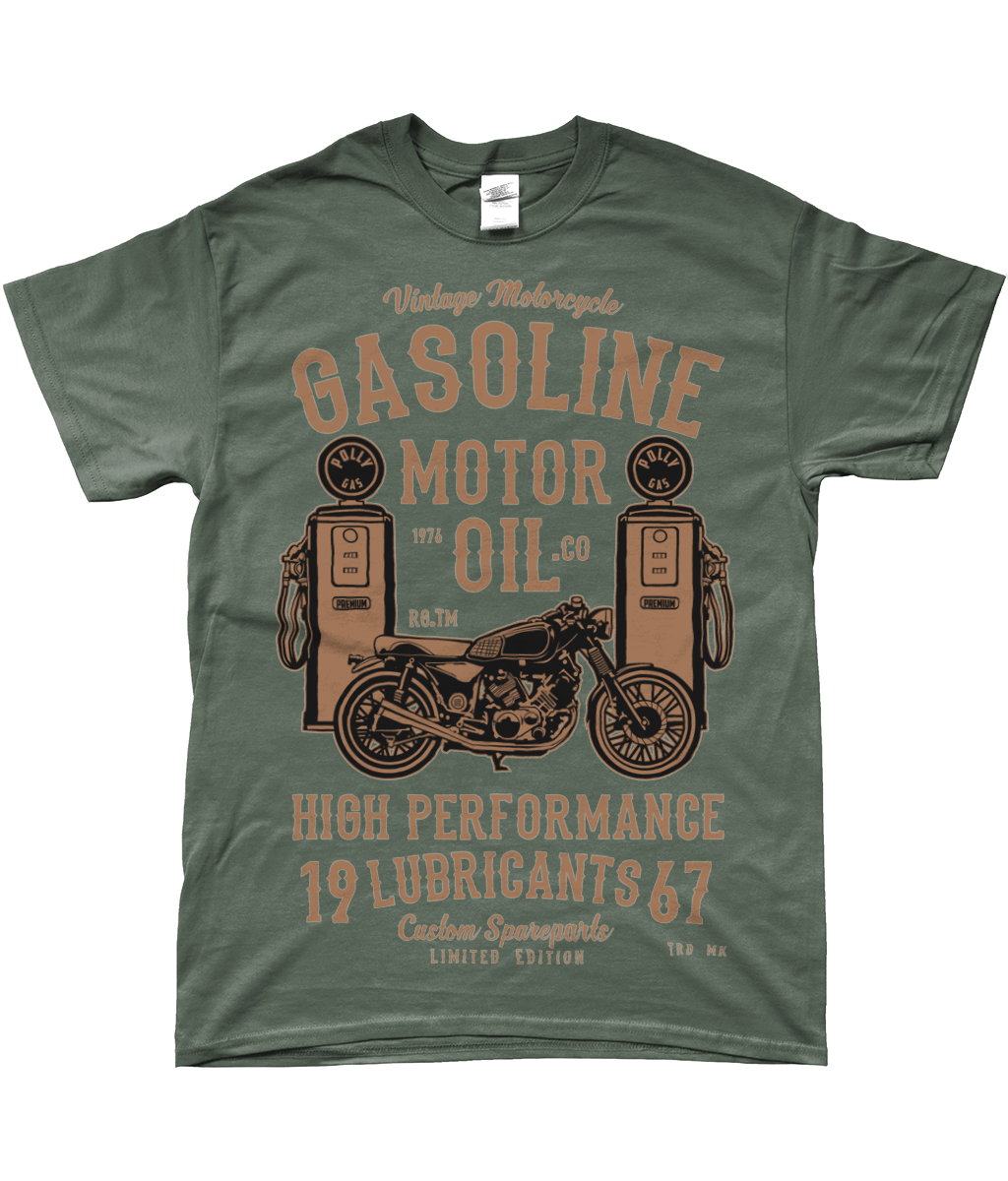 Gasoline Motor Oil - SoftStyle Ringspun T-Shirt