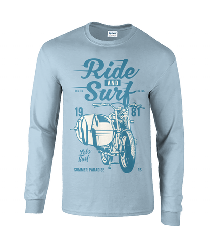 Ride And Surf - Langärmliges T-Shirt aus Ultra-Baumwolle