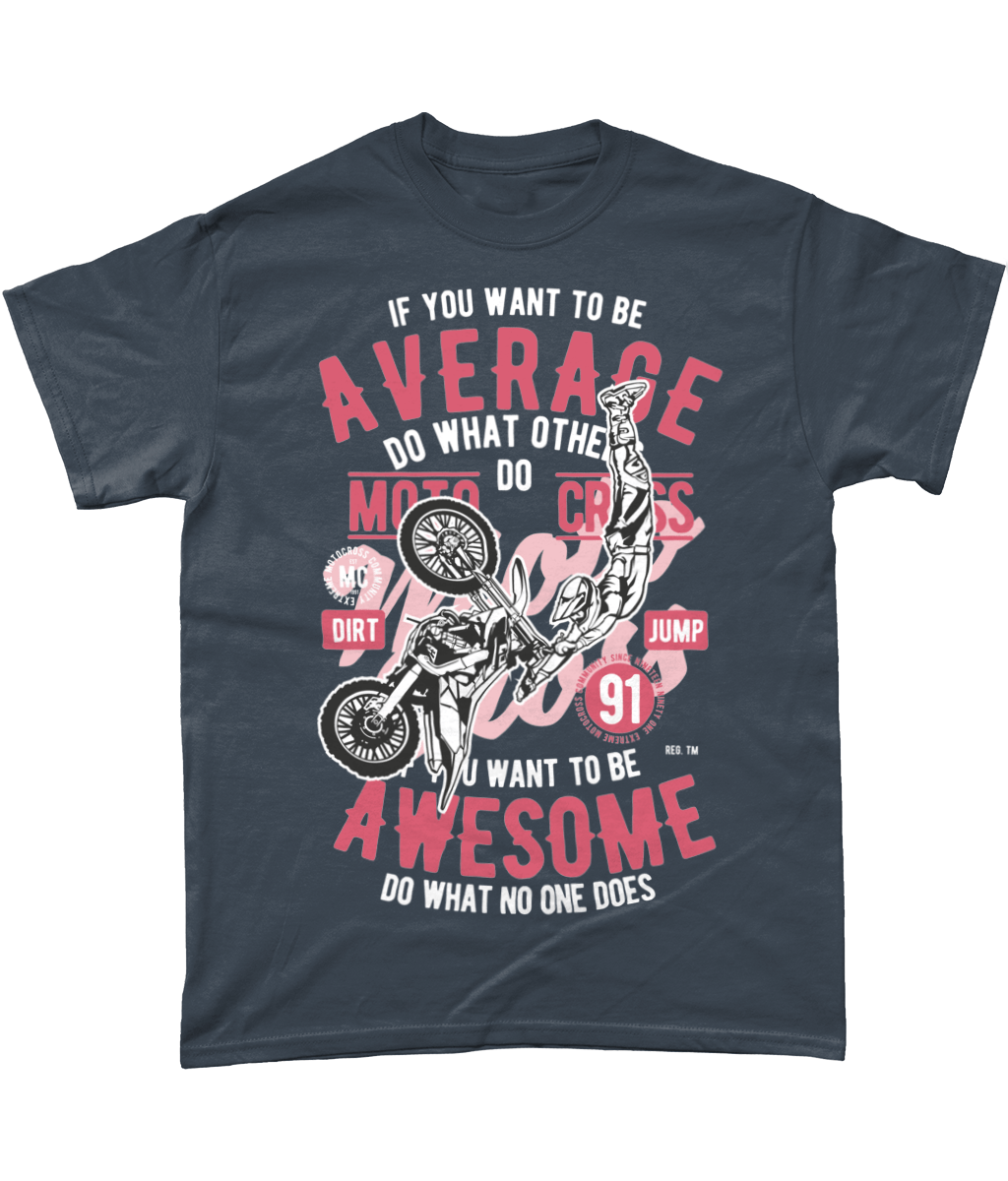 Awesome Motocross – Gildan Heavy Cotton T-Shirt - Vitesse T-Shirts UK