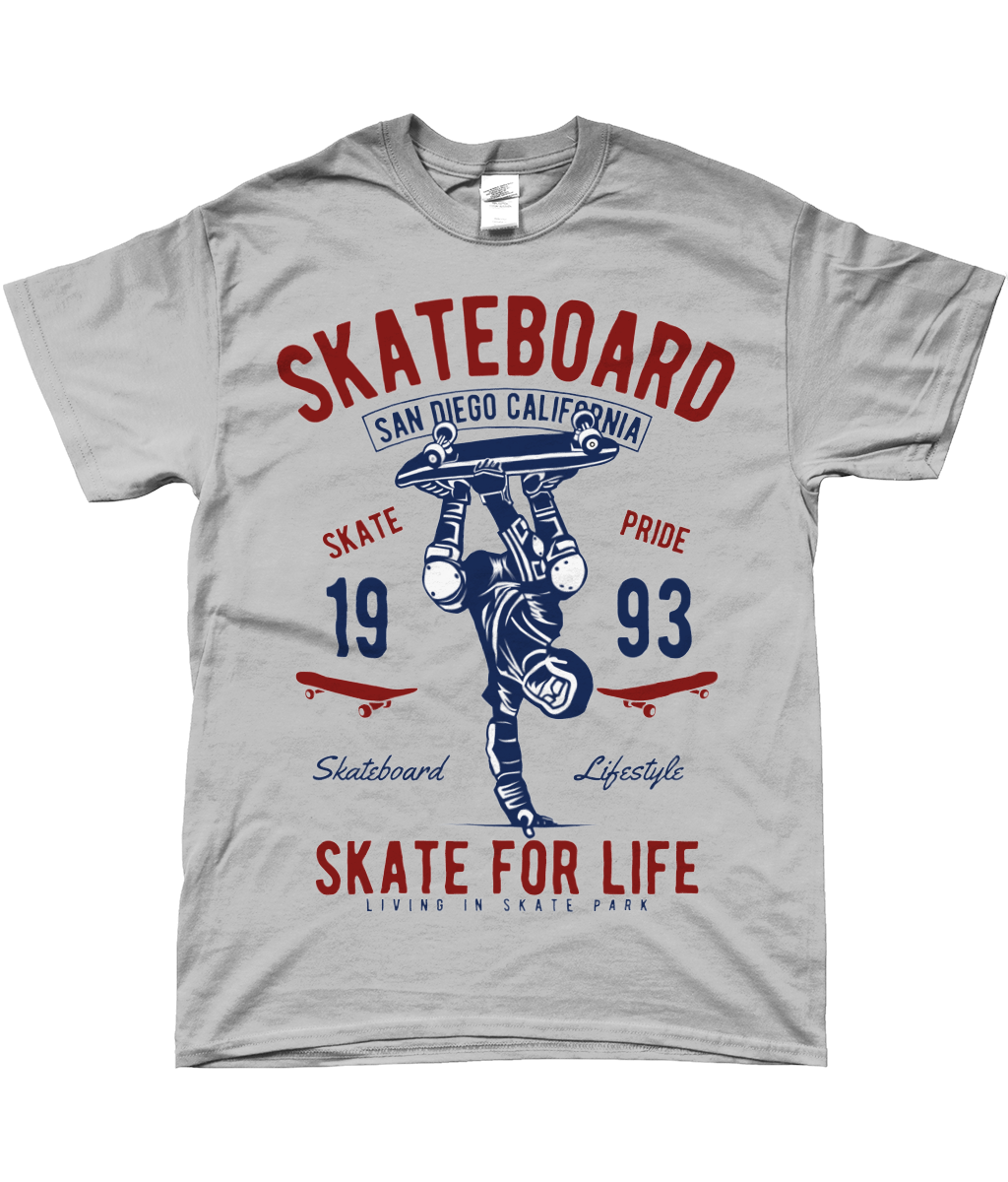 Skate For Life - T-shirt filé à anneaux SoftStyle Skate For Life