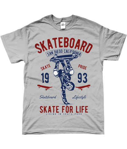 Skate For Life - T-shirt filé à anneaux SoftStyle Skate For Life