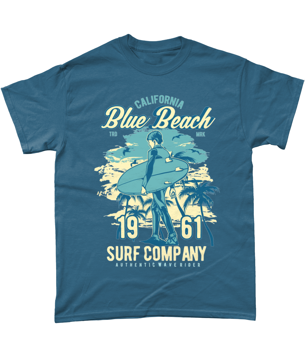 Blue Beach – Gildan T-Shirt aus schwerer Baumwolle