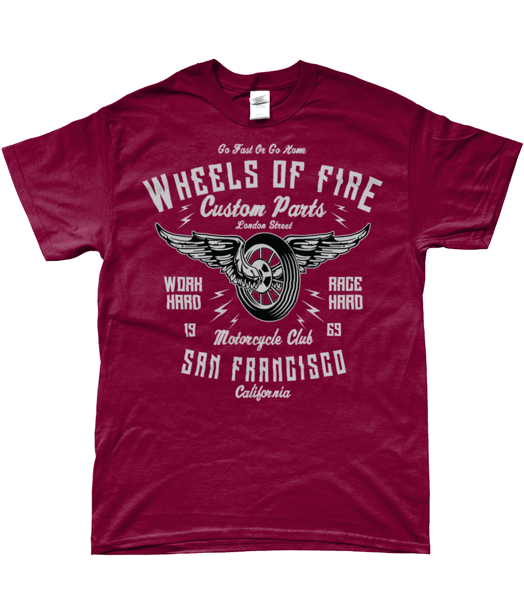 Wheels Of Fire - SoftStyle Ringspun T-Shirt