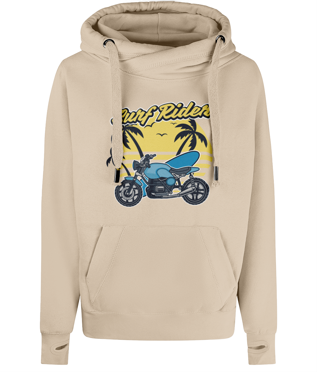 Surf Rider - AWDis Cross Neck Hoodie