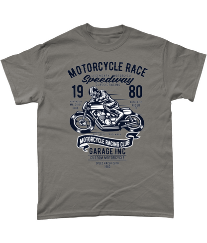 Course de moto - T-shirt en coton épais Gildan