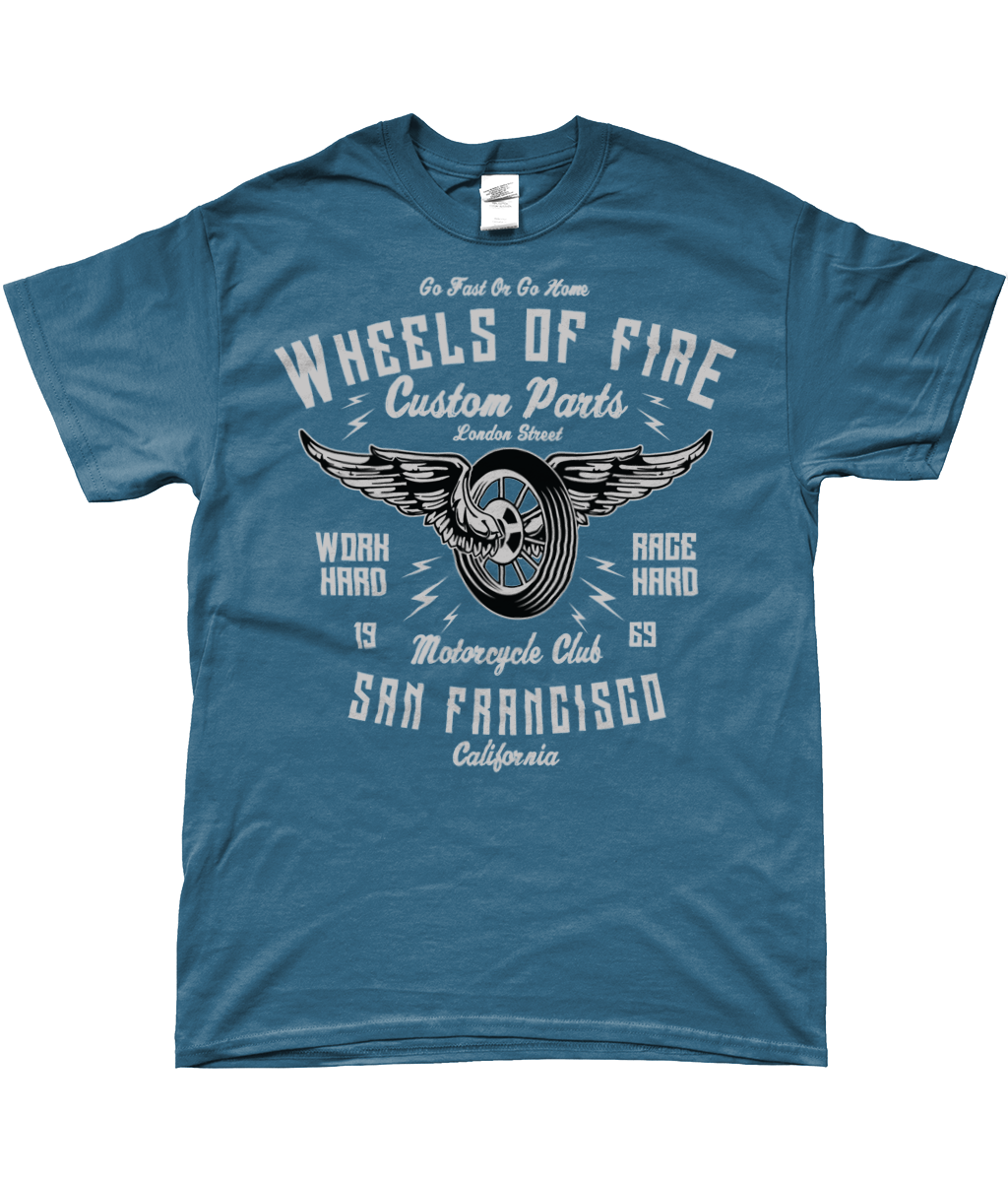 Wheels Of Fire - SoftStyle Ringspun T-Shirt - Vitesse T-Shirts UK