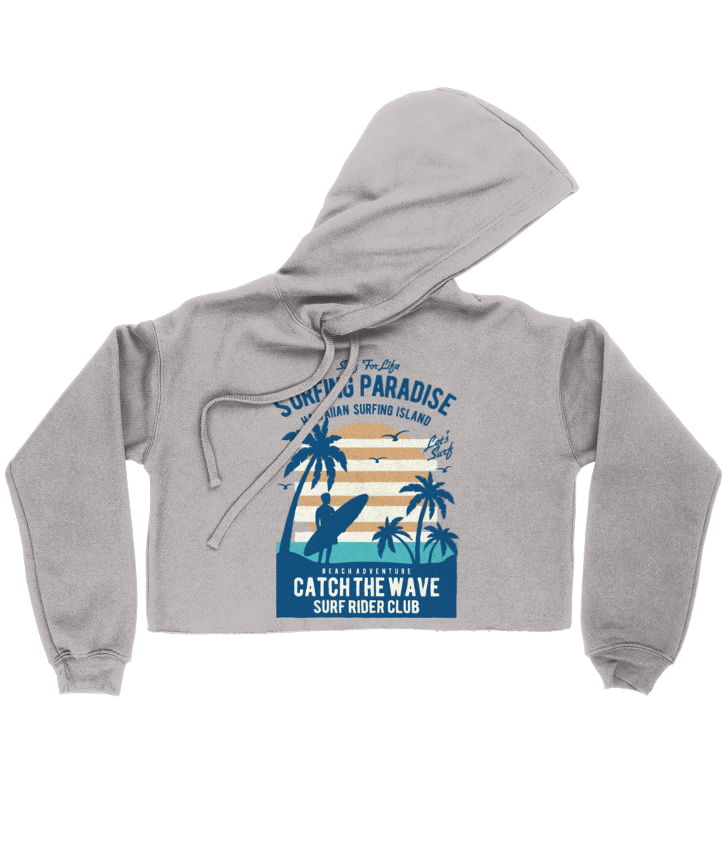 Surfing Paradise - Sweat à capuche court Bella pour femme 