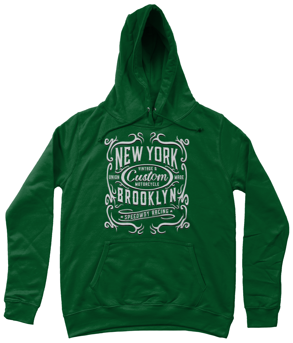 New York Motorcycle - AWDis Girlie College Hoodie