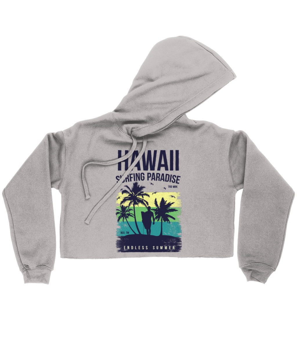 Hawaii Endless Summer - Bella Ladies Cropped Hoodie