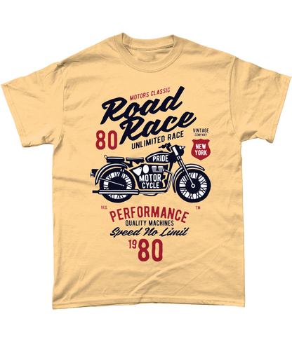 Straßenrennen-Motorrad - Schweres Baumwoll-T-Shirt