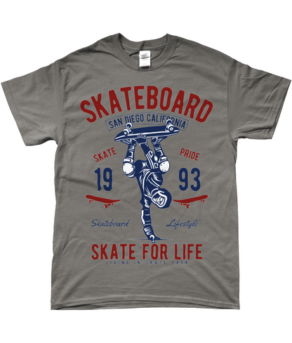 Skate For Life - T-shirt filé à anneaux SoftStyle Skate For Life