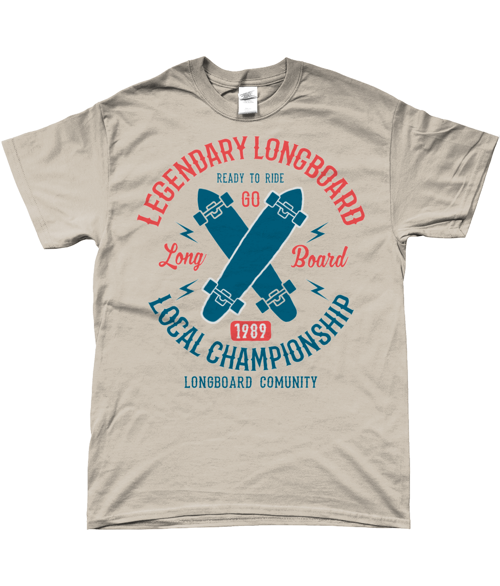 Legendary Longboard - SoftStyle Ringspun T-Shirt