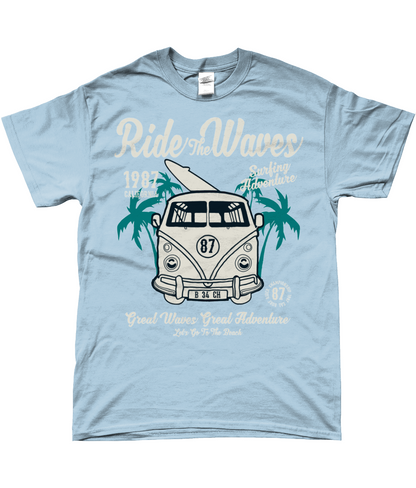 Ride The Waves - Gildan SoftStyle® Ringspun T-Shirt