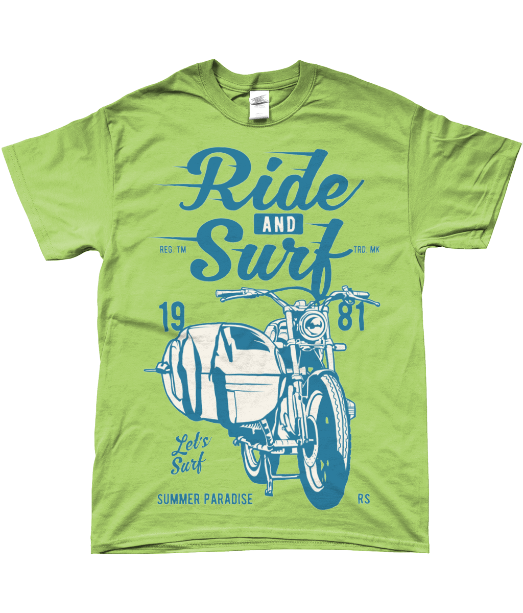 Ride And Surf - T-shirt Gildan SoftStyle® Ringspun