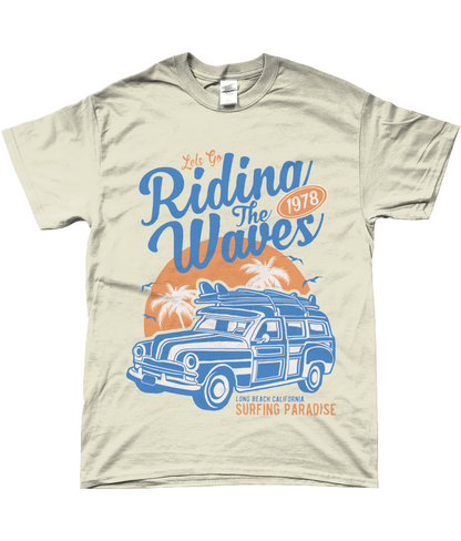 Riding The Waves - SoftStyle Ringspun T-Shirt