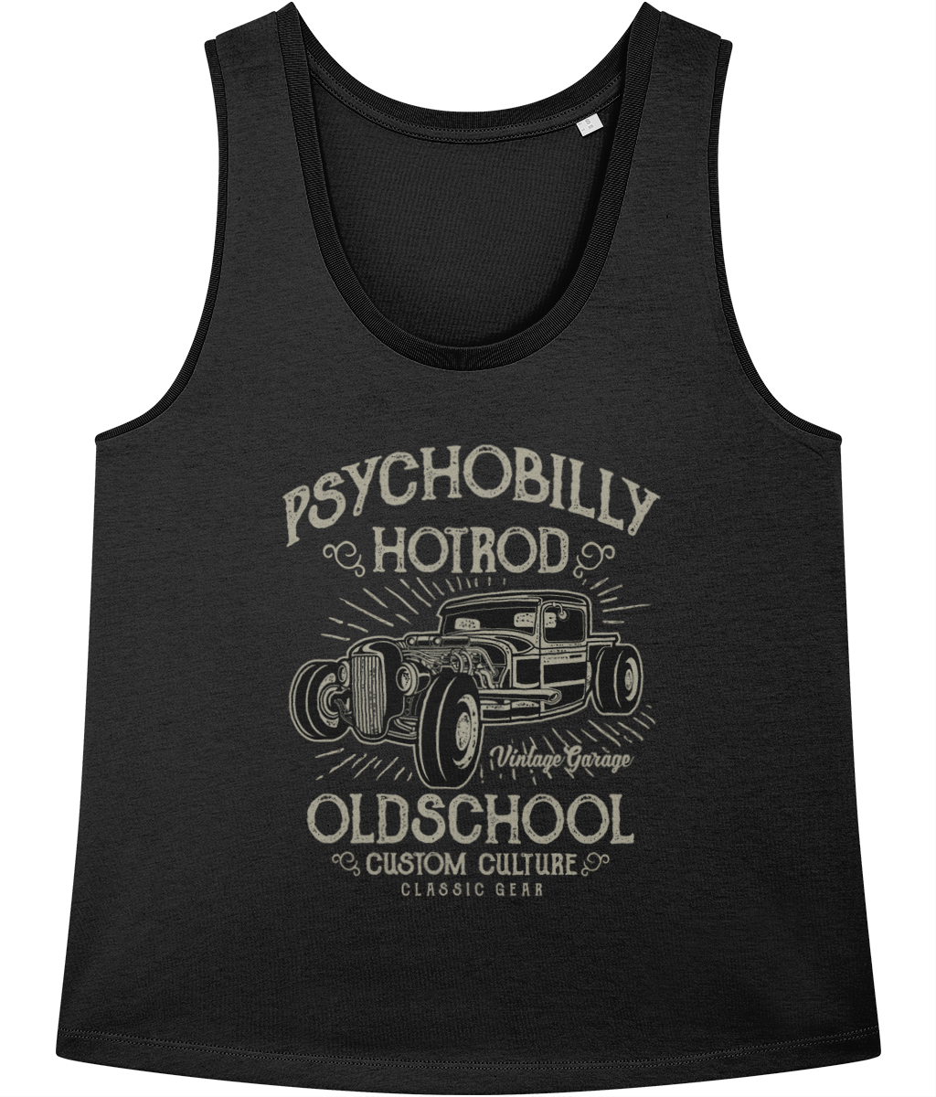 Psychobilly Hotrod - Stella Minter Ladies vest - Vitesse T-Shirts UK