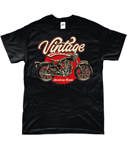 Vintage Motorrad - SoftStyle Ringspun T-Shirt