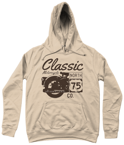 Klassisches Motorrad 75 Schwarz - AWDis Girlie College Hoodie