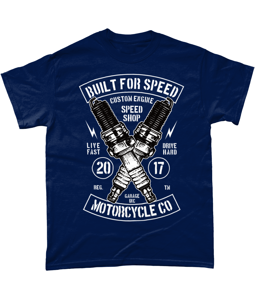 Built For Speed - Gildan Heavy Cotton T-Shirt - Vitesse T-Shirts UK