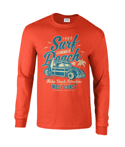 Surf Beach - T-shirt à manches longues en coton ultra