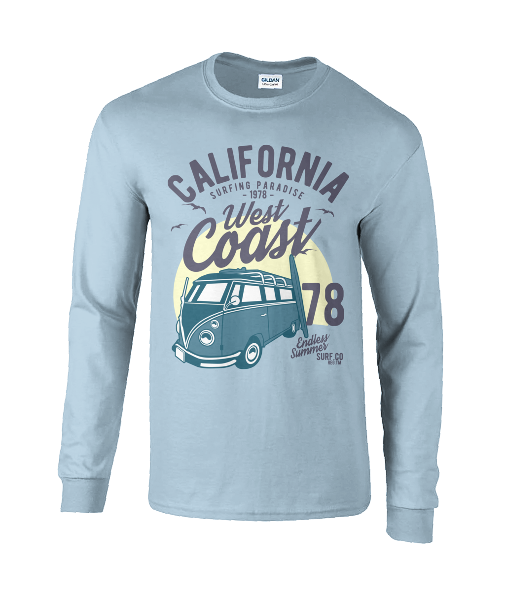 California West Coast v2 - T-shirt à manches longues en coton ultra