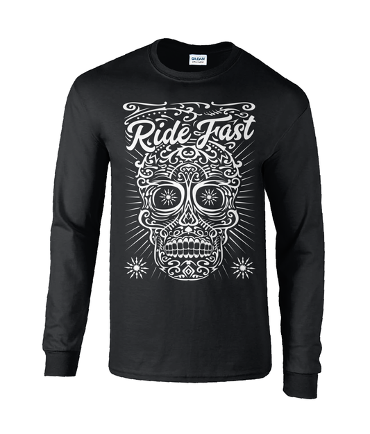 Ride Fast - Langarm-T-Shirt aus Ultra-Baumwolle