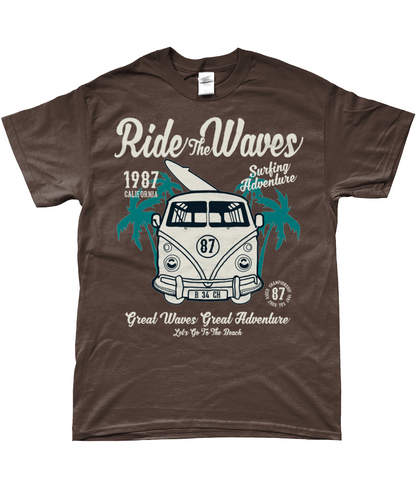 Ride The Waves - Gildan SoftStyle® Ringspun T-Shirt